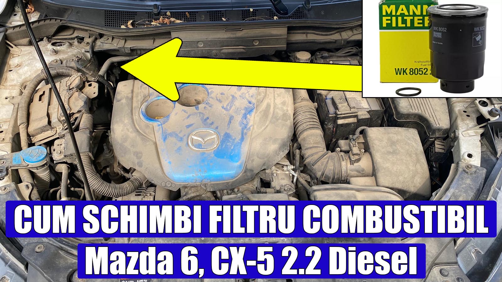 neutral pellet Alphabetical order Cum schimbi filtru combustibil Mazda CX-5, 6 Skyactiv 2.2 Diesel