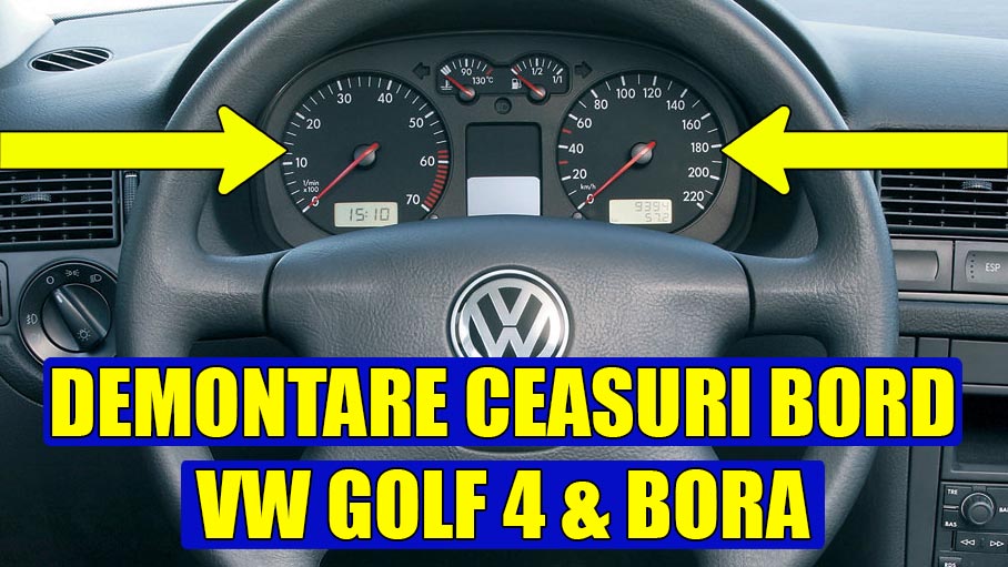 mimic beast Evaporate Cum se scot / demonteaza ceasurile de bord la VW Golf 4 (Mk4) Bora