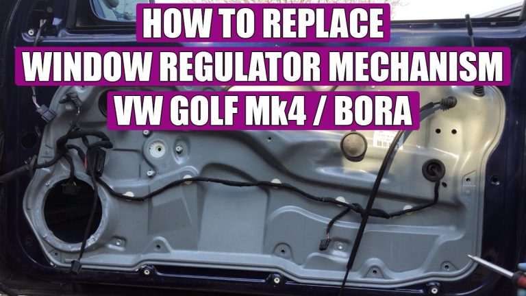 How to remove window regulator mechanism VW Golf Mk4, Jetta, Bora