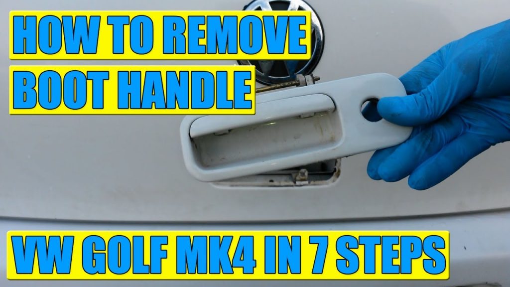 VIDEO: How to remove tailgate boot lock handle VW Golf Mk4 in 7 steps!