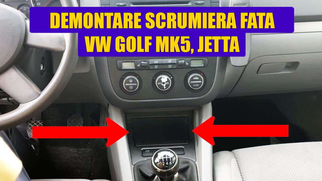 Tether Case suggest Demontare scrumiera fata (de la consola centrala) VW Golf 5, Jetta VIDEO