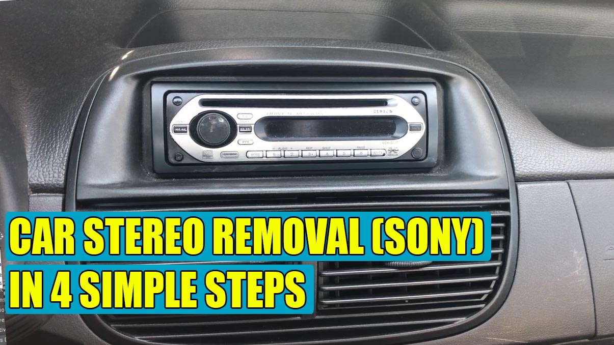 break up error fare How to remove a car stereo aftermarket from dash board (Sony) in 4 steps
