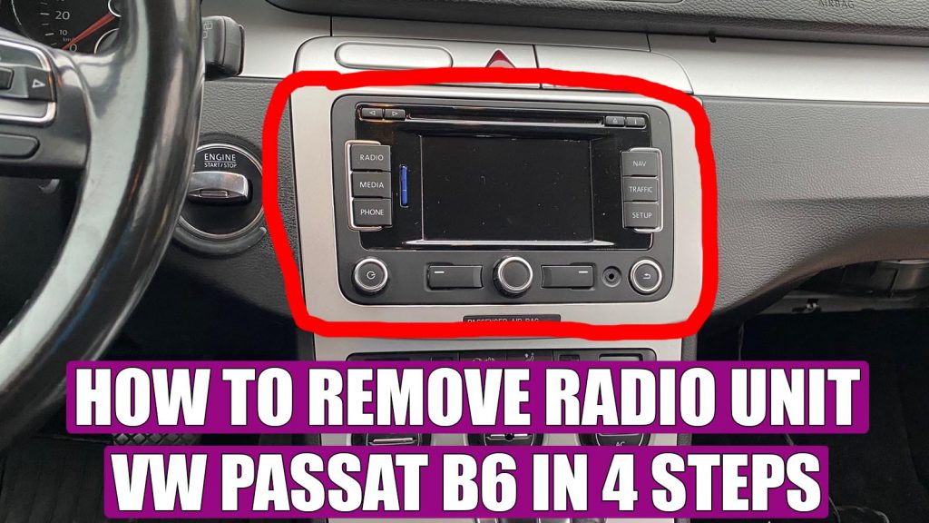 How To Remove CD Radio Unit RNS 310 On VW Passat B6 Golf 6 Tiguan